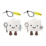 Бадминтонная ракетка & Бадминтонный волан & Розовая ракетка & Бадминтонный волан с улыбающимся лицом & Маленькое облако & Желтый ремешок