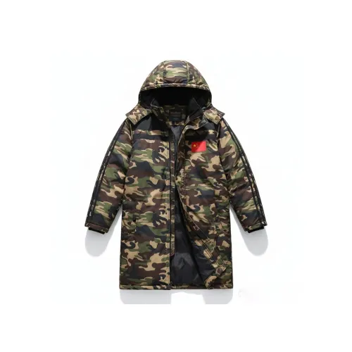 F·dragon Армейский зеленый Унисекс Пуховики