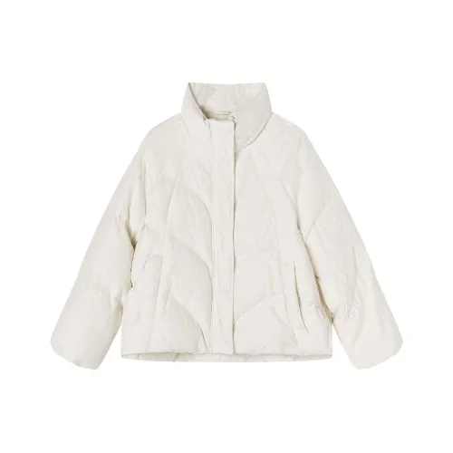 XIANGYING Цапельно-белый Женские Пуховики