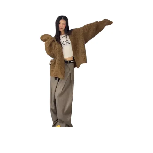 SHEXIU Кофейный Унисекс Трикотаж