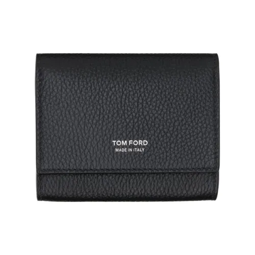 TF Телячья кожа Держатель для карт Мужской Черный