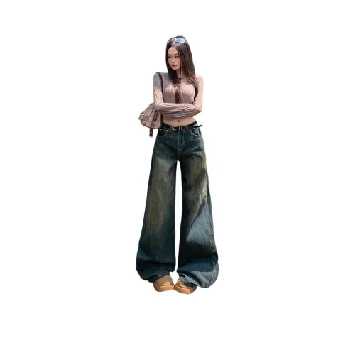 Olivia Share777 The Цвет OF The Модель'S Одежда относится к коричневым оттенкам женские джинсы