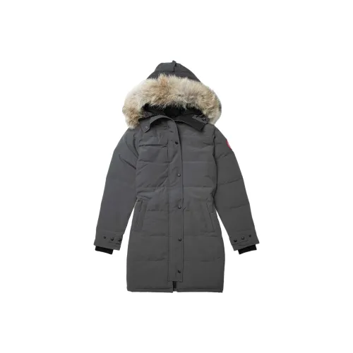 Canada Goose пуховик PARKA пальто женское графитового цвета