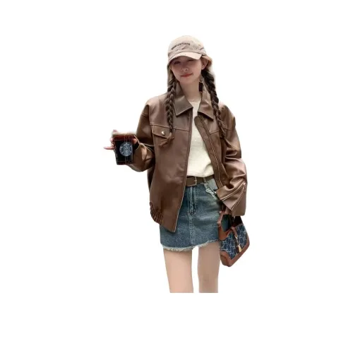 YOUSEKOO Кожа Куртка Женская