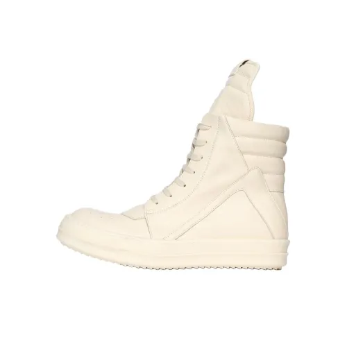 Rick Owens RO Geobaskets High Топ Скейтборд Кроссовки Мужские Бежевые