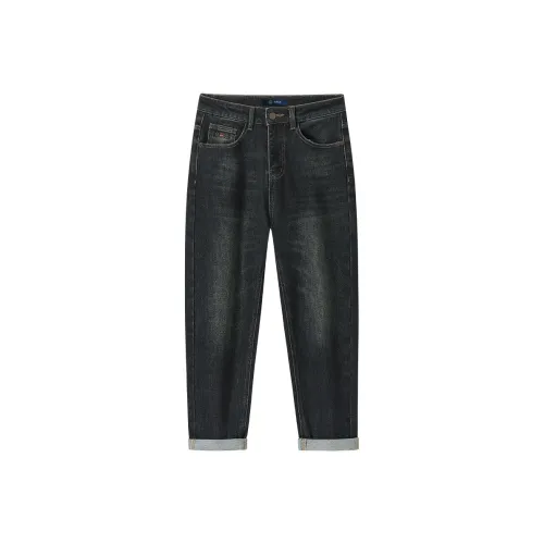 HALEBOSS Мужские черные джинсы