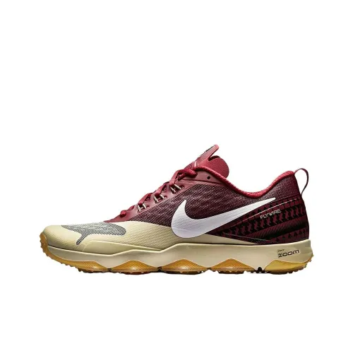 Nike Амортизация Износостойкие Низкие Кроссовки для Бега Мужские Бордовые