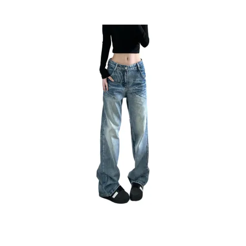 DAFK Светло-синий Semi Эластичный пояс Предложение Размер Маленький Женские Джинсы