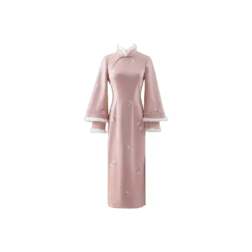 COVT Длинное платье с длинными рукавами женское