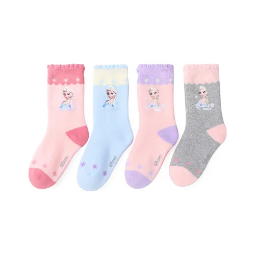 Disney 3196 Эльза Loop Носки [Тип A Безшовный крой] Kids Носки