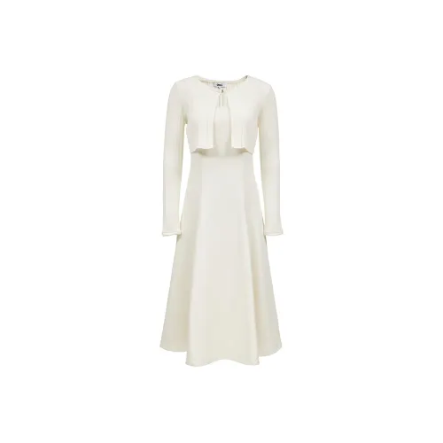 ONLY A48 Тофу Белый Женские Платья без рукавов