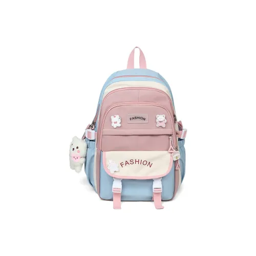 VINEY Ткань Рюкзак Стандартный Женский Синий Розовый Черный