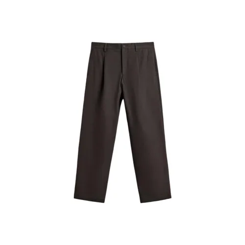 ZARA Темно-коричневые Мужские Повседневные Штаны