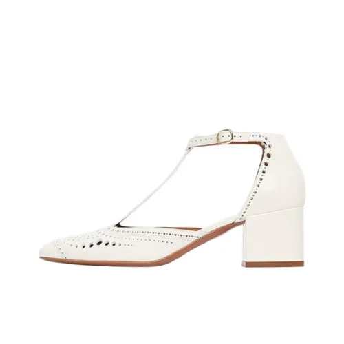 Zimmermann ELIOT Грубый каблук Высокие каблуки 5 см Женские Белые