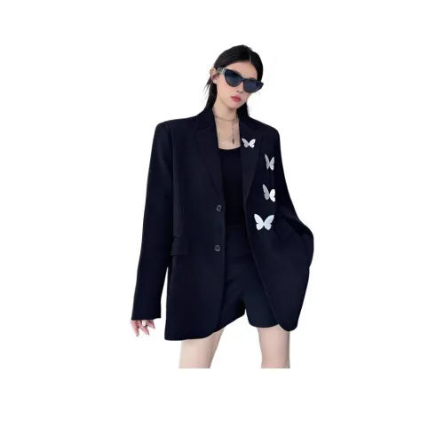 YOUSEKOO Черный Женские Деловые Костюмы