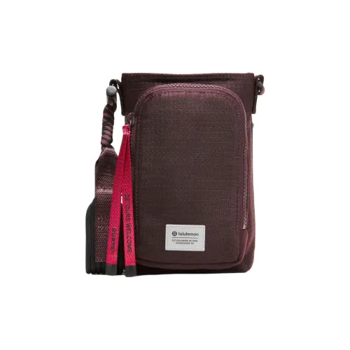 lululemon Дизайн Сумка через плечо Унисекс Plum Темно-фиолетовый Черный Малиновый Розовый