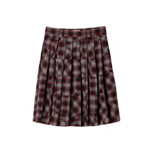 MIU MIU Fw25 Повседневный Длинный Юбка Женские