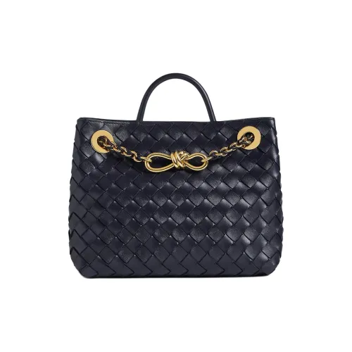 Bottega Veneta Andiamo series Кожа Одно плечо Сумка Маленькая Женская Морской синий