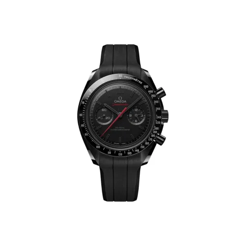 OMEGA Механизм с ручным заводом Мужской Ультра Dominance Series Moon's Темный Боковая сторона Часы 44,25mm Черный