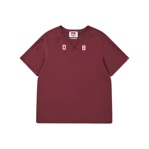 Beyond Closet Бордово-красные унисекс T-рубашки