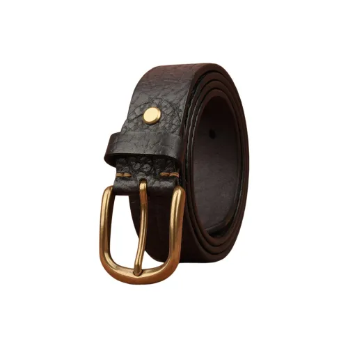 Devanro Ремни из натуральной коровьей кожи мужские ширина 3,9 см