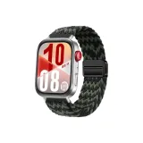 В узор - черный, зеленый [магнитная застежка | ткань вязаная, ремешок]