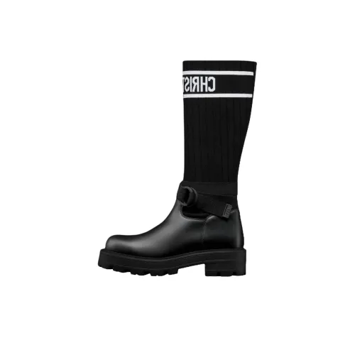 DIOR D MAJOR Женские высокие сапоги на колено черные
