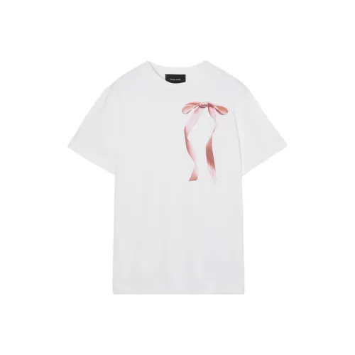 SIMONE ROCHA Белый Розовый Унисекс T-рубашки