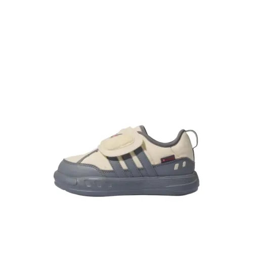 Adidas Puffy Skipper Slip-resistant Thermal Low-top Casual Shoes Beige Children's