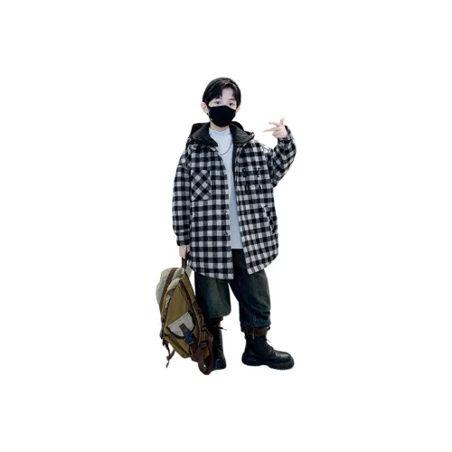 YUGUOGUO Клетчатый Нейлон Пальто Подростки