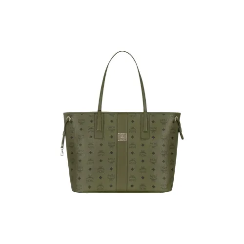 MCM Liz Холст Сумка через плечо сумка среднего размера женская хаки травяной зеленый