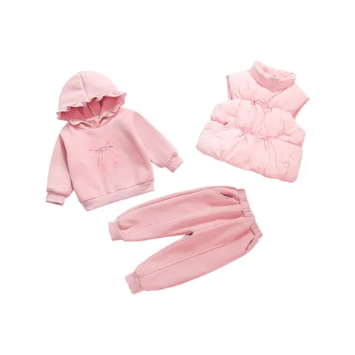 Деревянные дома Повседневная спортивная одежда Трехкомпонентный комплект для детей в возрасте 3-7 лет