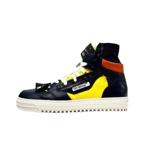 OFF Белый OFF COURT 3,0 Высокие Кроссовки для скейтбординга Мужские Желтые