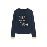 Темно-синий топ