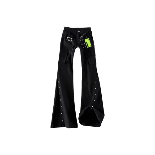 W7H1 Черный Унисекс Джинсы