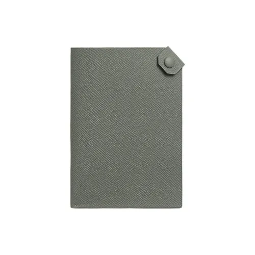 HERMES Тармак Эпсом Телячья кожа Держатель для паспорта Стандартный Унисекс 63 Vert Amande Абрикосовый зеленый