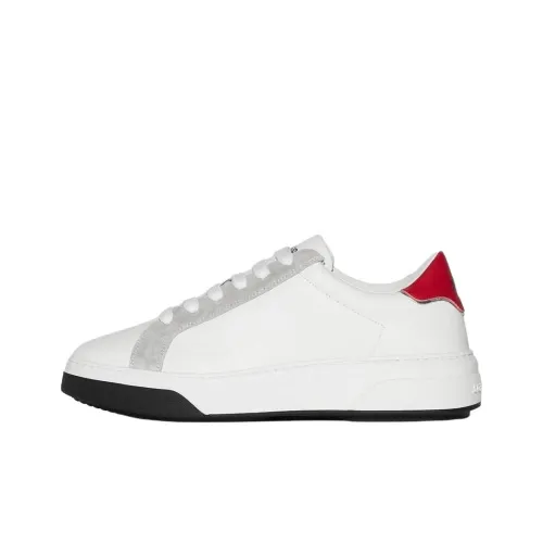 DSQUARED 2 Bumper Low Топ Скейтборд Кроссовки Мужские Белый Красный
