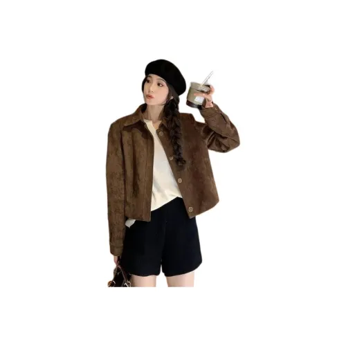 LADYXIEXIE Кофе с LD Бренд Наклеенный Женские Куртки