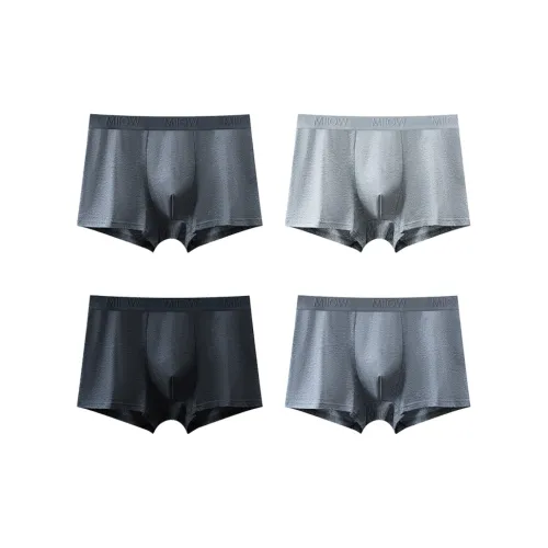 MIIOW 1 упаковка каждого цвета OF 4 Мужские боксер-шорты