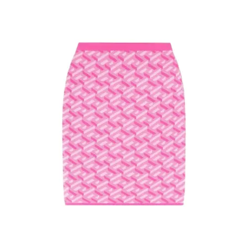 VERSACE SS23 Повседневные короткие юбки Женские Розовый