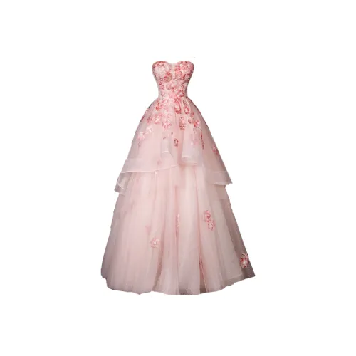 JIAONI Розовые Женские Вечерние Платья