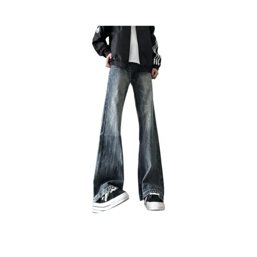 BLACK AT Синий Унисекс Джинсы