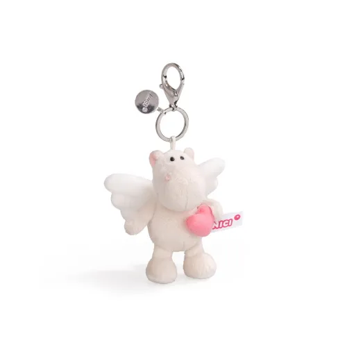 NICI Angel Heart Бегемот Плюшевый Брелок 10 см Длина Тела