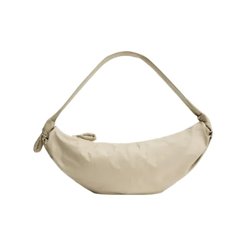 Lemaire Бумага Кожа Сумка на плечо Большой Unisex Light Глина Грязь