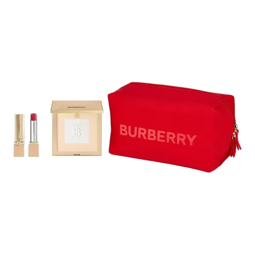 Burberry Тренчкот Пудра Lipstick Makeup Наборы Длинный Долговечный Матовый 11г+3г+Косметичка