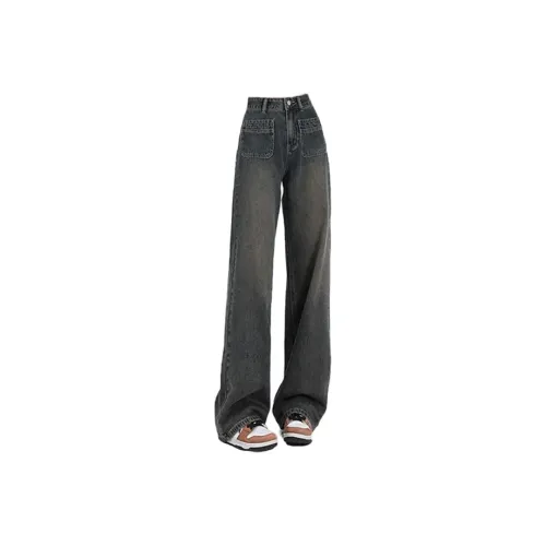 ORMY Черный Серый Женские Джинсы