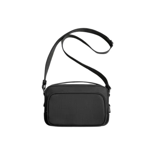 ZARA ПУ (полиуретан) Сумка через плечо Мужская Черная