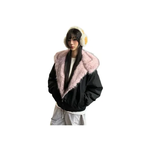 LANGQING Черный Женский пуховик