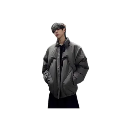 NRXX Серый Мужской Пуховик