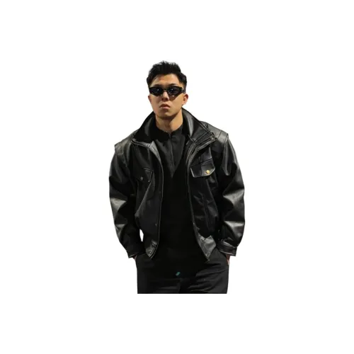 GUHUO Черный Унисекс Куртки